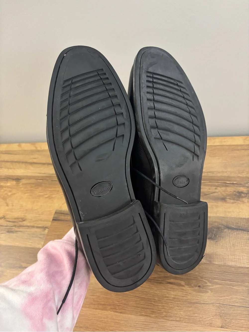 Belvedere Duke Cap Toe Oxfords Leather Black Dress Shoes Men’s